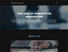 Tablet Screenshot of peakinnovation.com